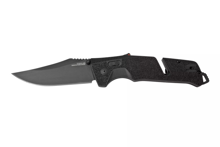 Couteau pliant SOG Trident AT SGTRIDBK manche en nylon/fibres de verre 13,5cm noir