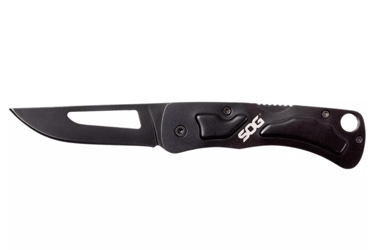 Couteau pliant SOG Centi II SGCE1012 manche en acier 7,4cm noir