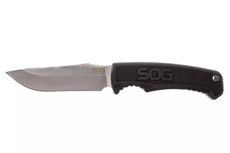 Couteau SOG Field Knife SGFK1001 lame 10,2cm manche en TPR noir + &eacute;tui en Kydex