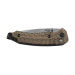 Couteau pliant SOG Kiku SGKIKUAS manche en micarta/lin vert 11,6cm