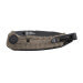 Couteau pliant SOG Kiku SGKIKUASBK lame noire manche en micarta/lin vert 11,6cm