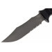 Couteau SOG Seal Pup SGM37N lame semi-dentée 12cm manche en nylon/fibres de verre noir + étui