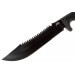Machette SOG Jungle Primitive SGF03TN 37cm lame mixte manche en Kraton noir avec étui en nylon
