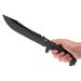 Machette SOG Jungle Primitive SGF03TN 37cm lame mixte manche en Kraton noir avec étui en nylon