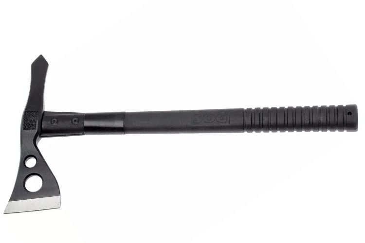 Tomahawk SOG TACTICAL SGF01TN manche en nylon/fibres de verre noir 40cm avec &eacute;tui en nylon