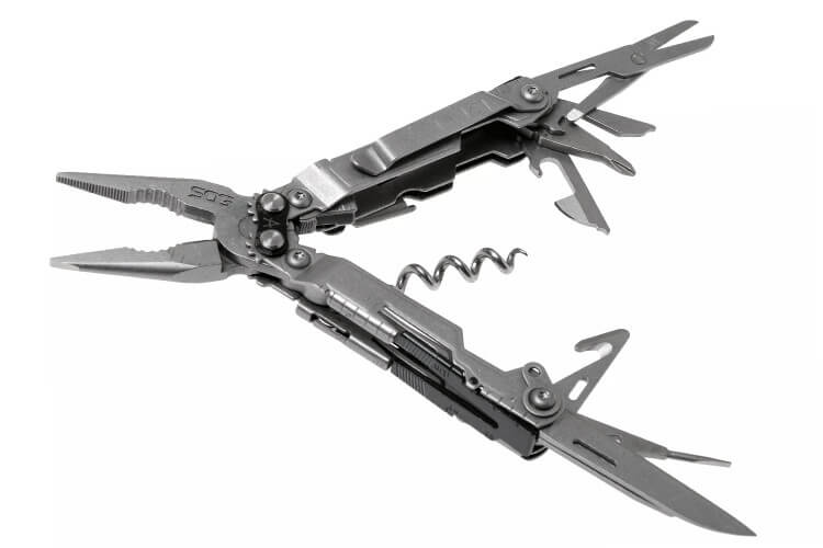 Pince multifonction SOG Powerlitre SGPL1001 17 pièces manche en acier 12,7cm