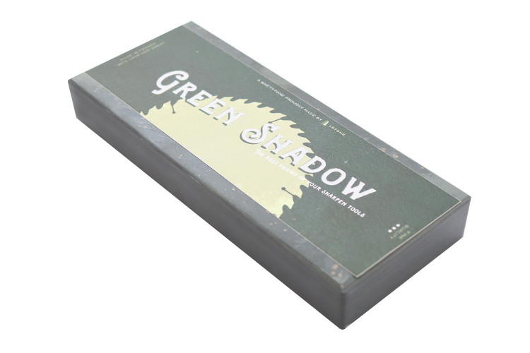 Pierre &agrave; aiguiser naturelle artisanale 1Stone Green Shadow 15x6cm grain 10000/12000