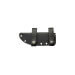 Couteau Wildsteer Talim TAL3113 lame noire 9,7cm manche paracorde noire + étui Kydex