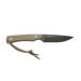 Couteau Wildsteer Troll TRO3115 lame noire 8,5cm manche tactiprène coyote + étui en Kydex