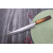 Couteau sujihiki japonais artisanal Wusaki Yaketa AUS10 damas martelé 24cm