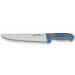 Couteau trancheur 30cm Fischer SANDVIK manche bleu ultra confort