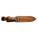 Couteau de chasse Wildsteer X Wild XW0101 lame 16cm manche cuir gold + étui en cuir