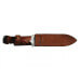 Couteau de chasse Wildsteer X Wild XW0102 lame 16cm manche cuir marron + étui en cuir assorti