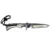 Couteau pliant de survie Wildsteer WX WX0113 lame tanto manche acier 10cm + étui Cordura