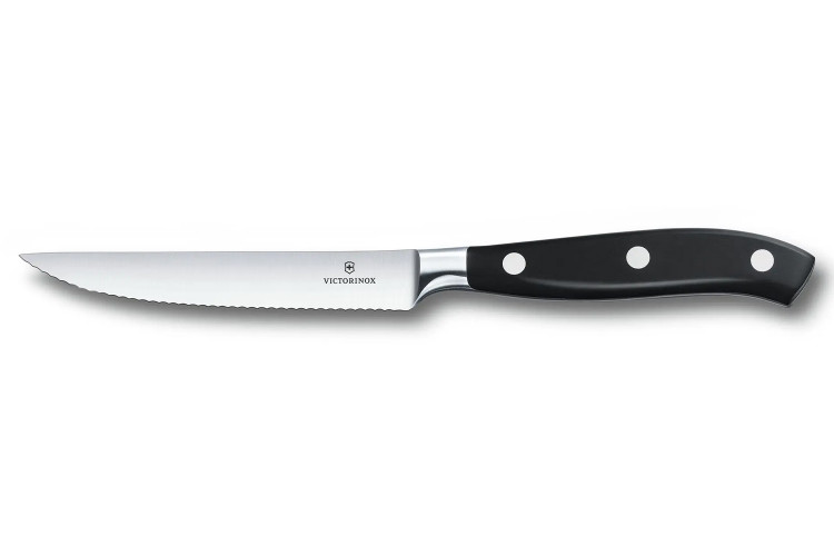 Couteau &agrave; steak dent&eacute; Victorinox Grand Ma&icirc;tre forg&eacute; 12cm