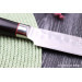 Couteau santoku Wusaki Ebony AUS8 17cm alvéolé manche ébène - Reconditionné