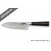 Couteau santoku Wusaki Ebony AUS8 17cm alvéolé manche ébène - Reconditionné