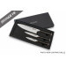 Coffret 3 couteaux Wusaki Ebony AUS8 ébène Chef + Universel + Office - Reconditionné