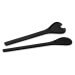 Couverts à salade Continenta Duracore 5365 manche en fibres de bois noir 31,5cm