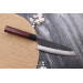 Couteau santoku japonais artisanal Nao Yamamoto Damas AS brut de forge 16,5cm