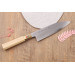 Couteau santoku japonais artisanal Kasahara Shigehiro forgé par Yoshikazu Ikeda 18cm