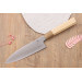Couteau santoku japonais artisanal Kasahara Shigehiro forgé par Yoshikazu Ikeda 18cm
