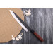 Couteau sujihiki japonais artisanal Nao Yamamoto Damas AS brut de forge 24cm