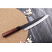 Couteau sujihiki japonais artisanal Nao Yamamoto Damas AS brut de forge 24cm