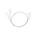 Set de 3 fils Triangle pour lyre 7cm