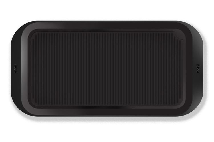 Plaque de cuisson Risoli BBQ multifonction en aluminium 36x18cm