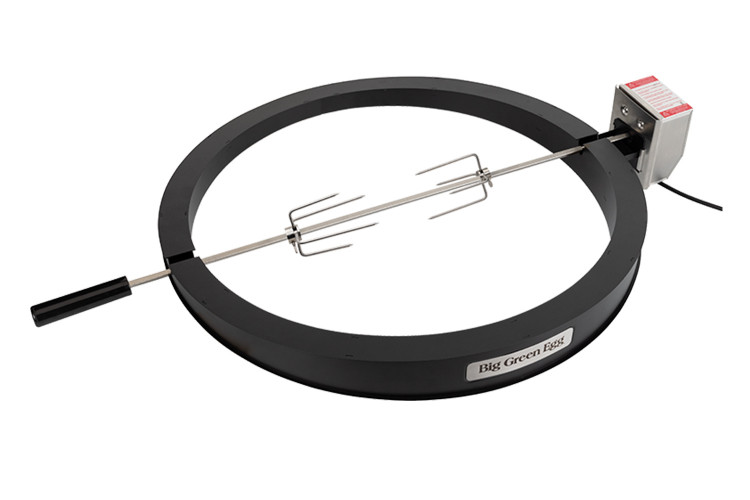 Kit de r&ocirc;tisserie &eacute;lectrique pour barbecue Big Green Egg Large
