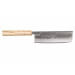 Couteau nakiri japonais artisanal Wusaki Nakata Erable BS2 16,5cm manche érable