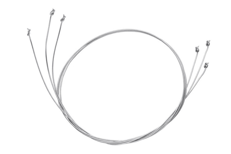 Set 3 fils Triangle pour lyre en acier inox 13cm
