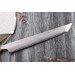Couteau sakimaru takohiki japonais artisanal Naoki Mazaki Damascus biseauté 27cm corne claire