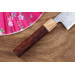 Couteau kiritsuke japonais Tsunehisa SLD Damas bois de rose 21cm