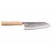 Couteau santoku japonais artisanal Wusaki Nakata Erable BS2 16,5cm manche érable