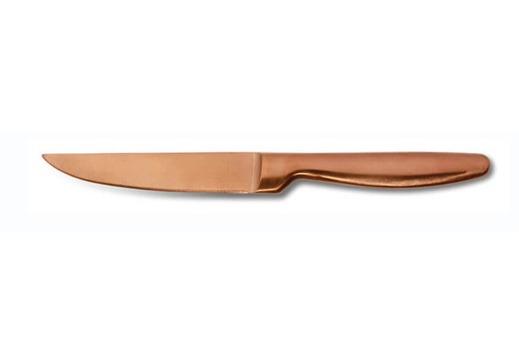 Couteau à steak Comas K6 coloris cuivre finition satinée