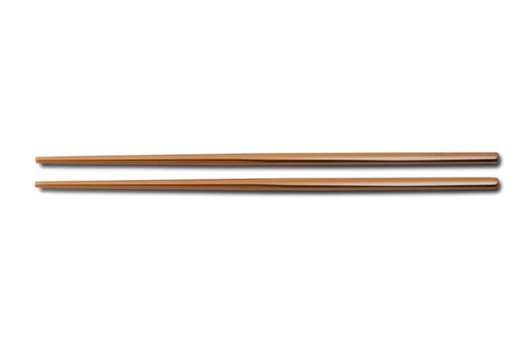 Paire de baguettes chinoises Comas en acier inox 23cm cuivre