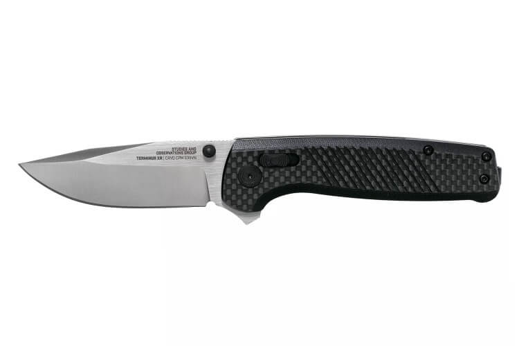 Couteau pliant SOG Terminus XR SGTM1025 manche G10/carbone 10,8cm noir