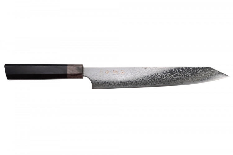 Couteau sujihiki kiritsuke japonais Kanetsugu Zuiun Kiwami rev&ecirc;tement DLC 24cm