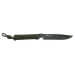 Couteau Wildsteer Wild Tech4 XL WT4XL3112 lame noire 11,5cm manche paracorde Kaki + étui en POM