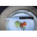 Coffret 4 couteaux de table Opinel Facette manche frêne sombre lame 11cm inox lisse