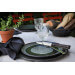 Coffret 4 couteaux de table Opinel Facette manche frêne sombre lame 11cm inox lisse