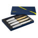 Coffret 4 couteaux de table Opinel Facette Panaché lame 11cm inox lisse