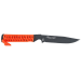 Couteau Wildsteer Wild Tech4 XL WT4XL3122 lame noire 11,5cm manche paracorde Orange Fluo + étui en POM