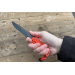 Couteau Wildsteer Wild Tech4 XL WT4XL3122 lame noire 11,5cm manche paracorde Orange Fluo + étui en POM