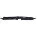 Couteau Wildsteer WT4 Gendarmerie Nationale Noir WT43113GN lame noire 9cm manche paracorde noir + étui en POM