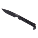 Couteau Wildsteer WT4 Gendarmerie Nationale Noir WT43113GN lame noire 9cm manche paracorde noir + étui en POM