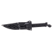 Couteau Wildsteer WT4 Gendarmerie Nationale Noir WT43113GN lame noire 9cm manche paracorde noir + étui en POM