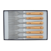 Coffret 6 fourchettes de table Nontron 87601 manche buis pyrogravé 10cm 